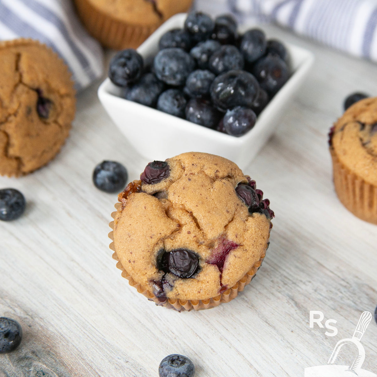 Blueberry Muffins glutenfree, top 8 allergen free Rustic Scoop™