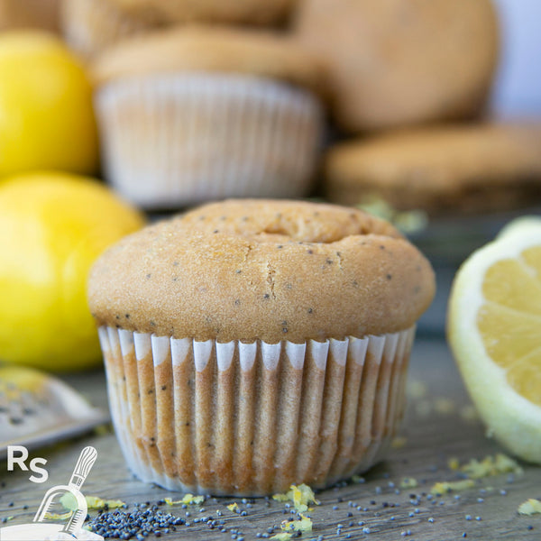 Lemon Poppyseed Muffins- gluten-free, top 8 allergen free