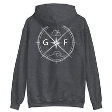 Load image into Gallery viewer, GF Compass- white text Hoodie
