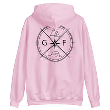 Load image into Gallery viewer, GF Compass- black text Hoodie