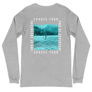 Choose Your Own Adventure- White Text - Long Sleeve Shirt