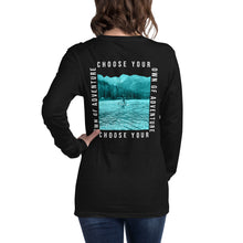 Load image into Gallery viewer, SALE! Choose Your Own Adventure Long Sleeve Shirts Black and White