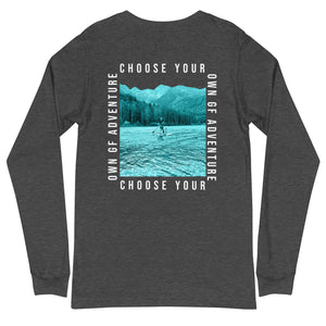 Choose Your Own Adventure- White Text - Long Sleeve Shirt