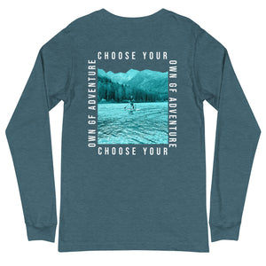 Choose Your Own Adventure- White Text - Long Sleeve Shirt