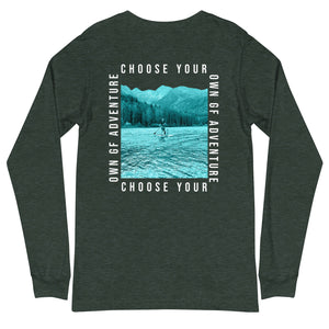 Choose Your Own Adventure- White Text - Long Sleeve Shirt