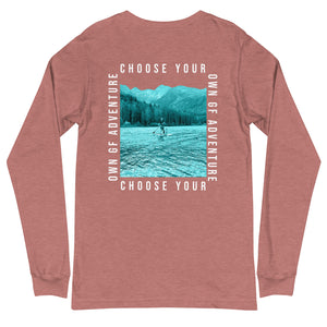 Choose Your Own Adventure- White Text - Long Sleeve Shirt