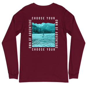 Choose Your Own Adventure- White Text - Long Sleeve Shirt