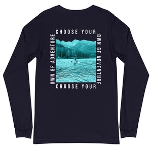 Choose Your Own Adventure- White Text - Long Sleeve Shirt