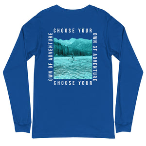 Choose Your Own Adventure- White Text - Long Sleeve Shirt