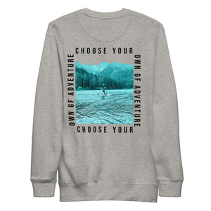 Choose Your Own Adventure- black text Sweatshirt