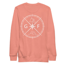 Load image into Gallery viewer, GF Compass- white text Sweatshirt