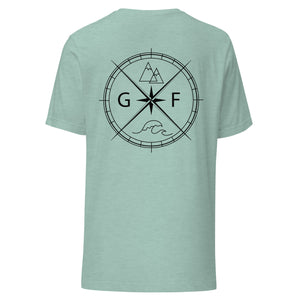 GF Compass - Black Text - T Shirt