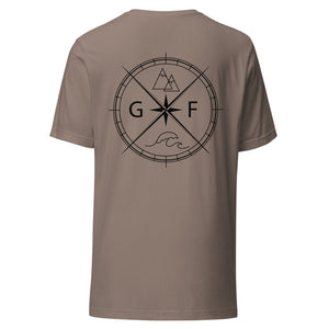 GF Compass - Black Text - T Shirt