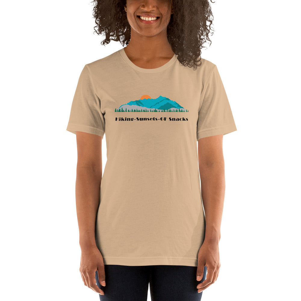 SALE! Hiking , Sunsets, GF Snacks Shirt