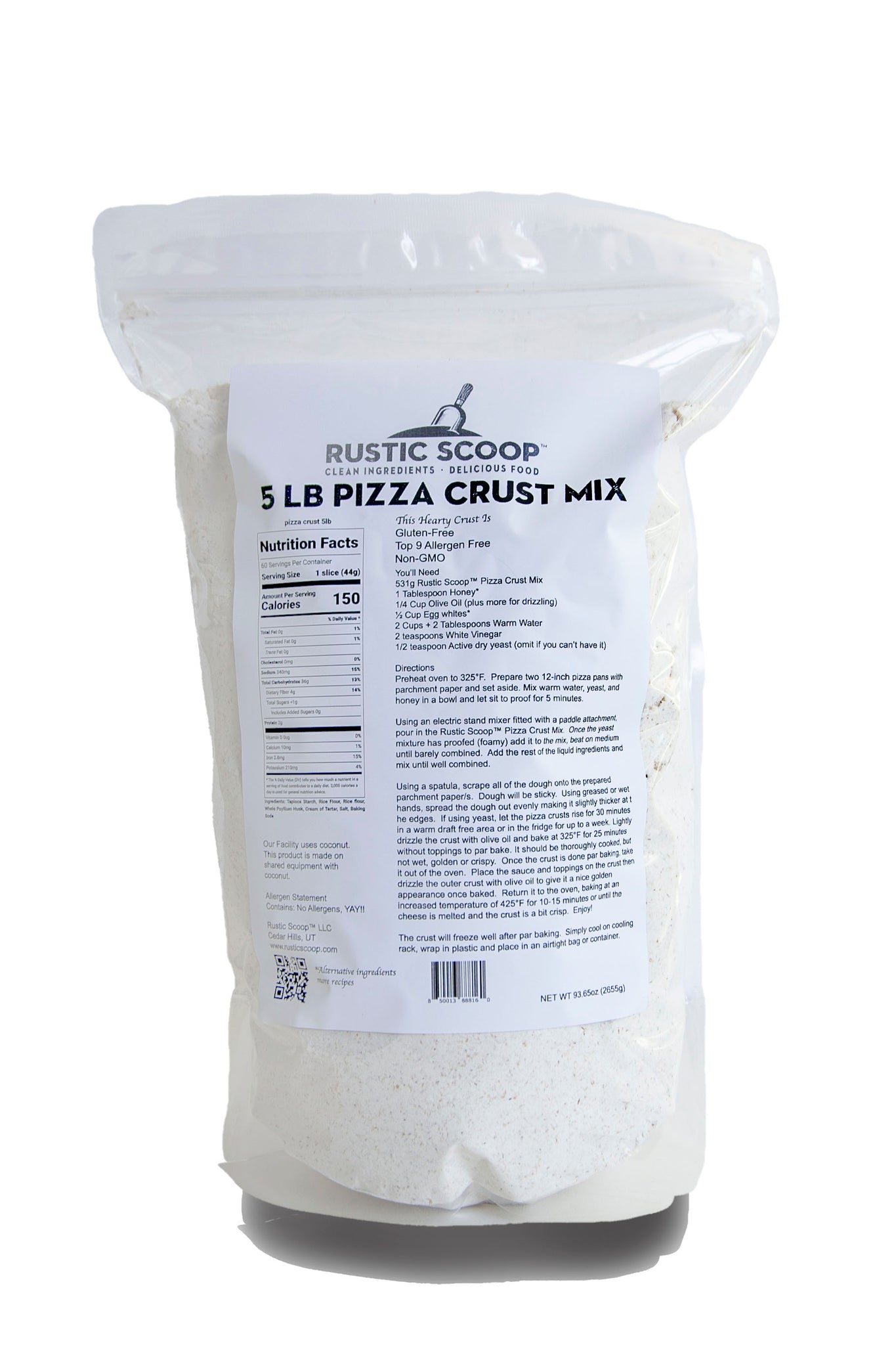 Pizza Crust Mix - Makes 2 Crusts! – Rustic Scoop™